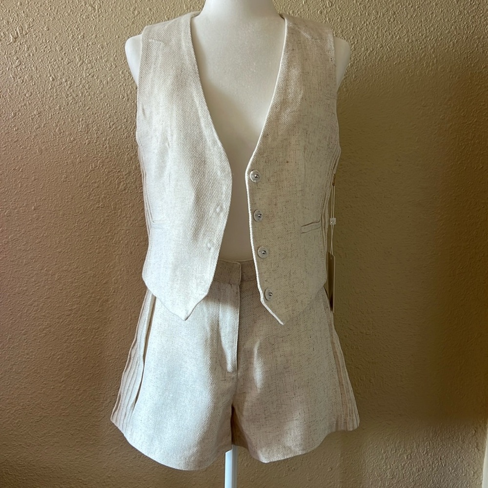 ⚠️‼️SOLD‼️⚠️ Ronny Kobo Short co-ord matching set with top vest | Size Medium